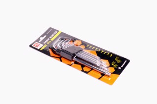 Набір ключів TORX 9 пр., Т10-50, L = 180 мм <ДК>