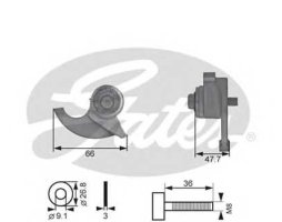 Натяжители ролики привода ГРМ (Пр-во Gates)