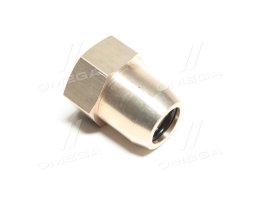 З'єднувач пневматичний D15 різьбовий-з накидною гайкою прямий М16х1.5 латунь (RIDER)