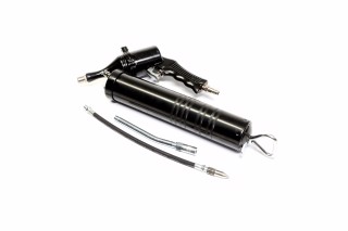 Шприц мастильний пневматичний V = 400 см?, вих. P = 30-40 MPa, продукт. - 28 л / хв (YATO)