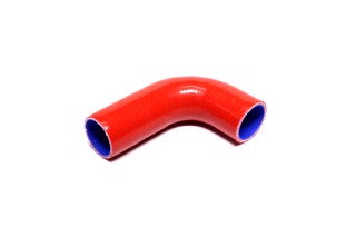 Патрубок радіатора ГАЗЕЛЬ нижній (СИЛІКОН червоний, дв.406, D=44 мм, L=90х130 мм)