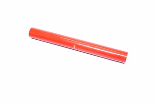Патрубок радиатора КРАЗ 6510 верхний (СИЛИКОН красный, D=40 мм., L=450 мм.). 6437-1303024 RED LORRY