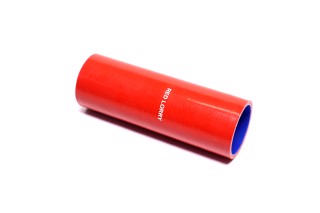 Патрубок радіатора КРАЗ 6510 нижній (СИЛІКОН червоний, D=60 мм, L=200 мм) (DETALKA)