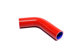 Патрубок радиатора МТЗ верхний (СИЛИКОН красный, D=38 мм., L=270 мм.). 70-1303001 RED LORRY