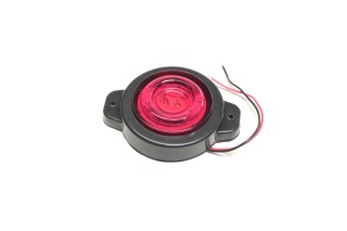 Фонарь габаритный 24V 10 LED красный круглый (TEMPEST)