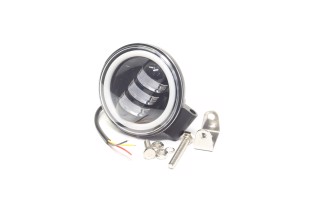 Фара LED кругля 30W, 3 лампи з лінзою, 110*55 мм, широкий промінь, 12/24V (Квант). 27100498 Квант (Китай)
