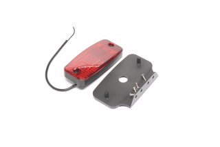 Фара LED боковая (отражатель) красный, 12/24V, 110*50*20mm (LITLEDA, JUBANA). 453707012