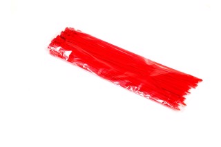 Хомут пластиковый 7.6х500мм. красный 100шт./уп. <RIDER>