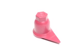 Ковпачок колісної гайки 32 мм.з вказівником (червоний) (TEMPEST)