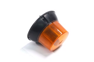 Маяк проблесковый оранжевый LED, 12/24V, 150*104,5mm, 1 режим, винты М6 (Руслан-Комплект)