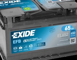 Акумулятор 65Ah-12v Exide EFB (278х175х175),R,EN650