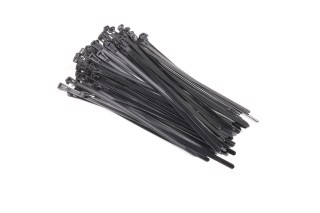 Хомут пластиковий багаторазового використання 6х250 мм., чорний 100 шт./уп. <ДК>