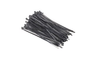 Хомут пластиковий багаторазового використання 6х300 мм., чорний 100 шт./уп. <ДК>