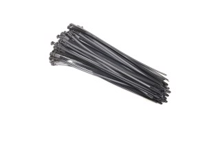 Хомут пластиковий багаторазового використання 6х350 мм., чорний 100 шт./уп. <ДК>