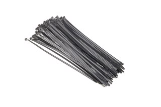 Хомут пластиковий багаторазового використання 6х400 мм., чорний 100 шт./уп. <ДК>