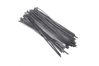 Хомут пластиковий багаторазового використання 6х450 мм., чорний 100 шт./уп. <ДК>