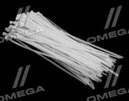 Хомут пластиковый многоразового использования 6х350 мм., белый 100 шт./уп. <ДК>