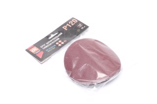 Круг шліфувальний самозачепний, Р120 на тканинній основі d-125 (10 шт.) <ДК>