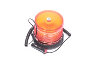 Маяк проблисковий помаранч.  LED, 12/24V,  магніт+3 отвори для кріпл. під болт М5 (LITLEDA, JUBANA). 453706005