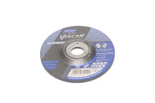 Диск шліфувальний по металу та нержавіючий. "NORTON VULCAN"; O = 125/22,2 мм, t = 6.4 мм (