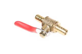 Кран кульовий латунний зі штуцером (ялинка) 8х8 (RIDER)