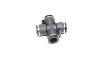 Соединитель аварийный крест 12х12х12х12 (пластик) (2 отв. крепления по косой линии) (RIDER)