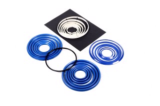 Р/к гідроцил. підйому кузова КАМАЗ 45142 6-х шток.(поліуретан) 19 наймен.