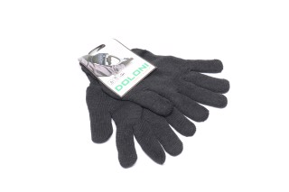 Рукавички без ПВХ подвійні чорний-70/30 10 клас + 7 кл. розмір 10 (DOLONI)