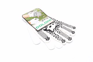 Рукавички КотоФан "з ПВХ малюнком білий/чорний 30/70 10 клас розмір 8 (DOLONI)