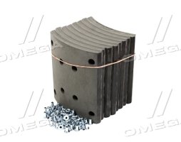 Накладка гальмівна (комплект на вісь) 414х220 станд. RVI MAGNUM, PREMIUM (RIDER)