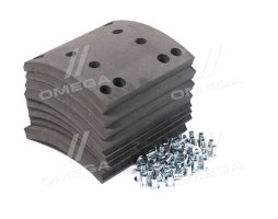 Накладка гальмівна (комплект на вісь) 410x183 1-й рем. MAN F2000, F90, TGA, MB ACTROS (RIDER)