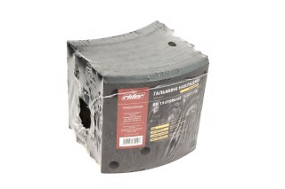 Накладка торм. (компл. на ось) с заклеп. 410x183 2-й рем. MAN F2000,F90,TGA, MB ACTROS (RIDER)