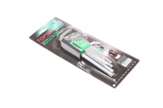 Набір Г-обр. ключів TORX T10-T50 9од. довгих (TOPTUL)