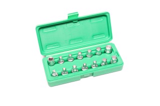 Набор головок для маслосливных пробок 14ед.  TOPTUL JGAI1402(TOPTUL)