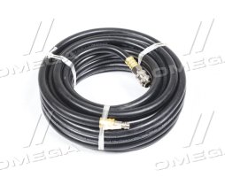 Шланг резиновый воздушный армированный 20 атм 10x17мм, 10м с быстроразъем(AIRKRAFT)