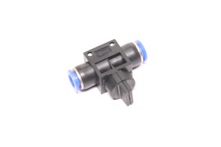 З'єднувач пневматичний D8-8 цанговий прямий пластиковий кран пластик (AIRKRAFT)