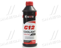 Антифриз RED G12 Сoolant Ready-Mix -36°C <AXXIS> (червоний) (Каністра 1кг)