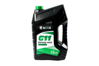 Антифриз GREEN G11 Сoolant Ready-Mix -36°C<AXXIS>  (зеленый) 10кг