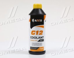 Антифриз YELLOW G12 Сoolant Ready-Mix -36°C<AXXIS>  (желтый) (Канистра 1кг). AX-P999-G11Ye RDM1