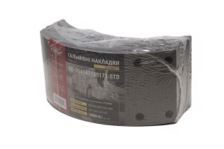 Накладка тормозная Эталон, ТАТА Е1-Е4, I-van STD 15,5мм (сверл. с закл.) линейка PREMIUM (RIDER) (распродажа)