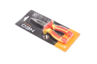 Плоскогубці подовжені прямі 160 мм, 1000 В, CrV, поліровані. (NEO)