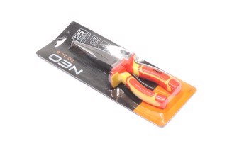 Плоскогубці подовжені прямі, 200 мм, 1000 В, поліровані. (NEO)