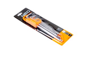 Ключи шестигранные, 1.5-10 мм, набор 9 шт.*1 уп. (NEO)