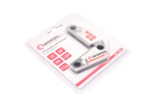 Магнітний куточок для зварювання, 15°, 60°, 90°, 120°, 11 кг, 75?85 мм(INTERTOOL)