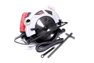 Пила дискова 2000 Вт, 5000 об/хв, кут 90-45, глибина розпилу 85-56 мм, диск 235*30 мм, 40 зубів,