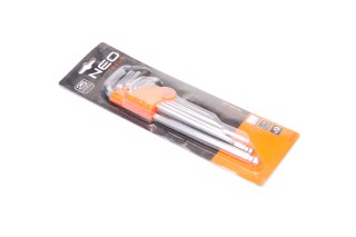 Ключі шестигранні, 1.5-10 мм, набір 9 шт. (NEO)