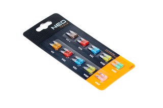 Набір запобіжників автомобільних, набір 10 шт. (NEO)