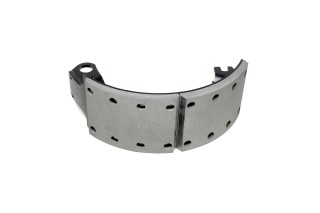 Колодка тормозная КАМАЗ ЕВРО-1 литая с накладками  в сб. (RIDER)