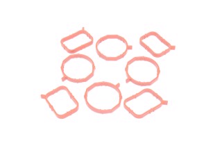 Комплект прокладок, впускний колектор VAG 1.6TDI (4+4) (вир-во Elring)