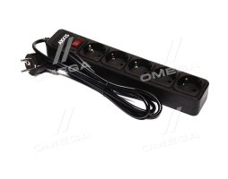 Мережевий фільтр-подовжувач Optima Base 5 1,5m BLACK провід 3*0,75мм2 <AXXIS>